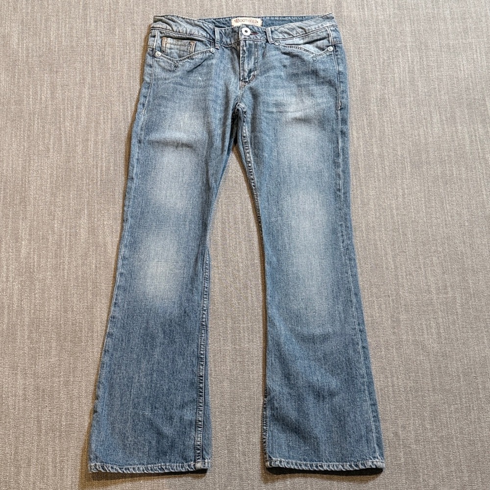 Bootheel Trading‎ Co Memphis Bootcut Jeans Blue Wash 30x30 Western Turquoise Y2K